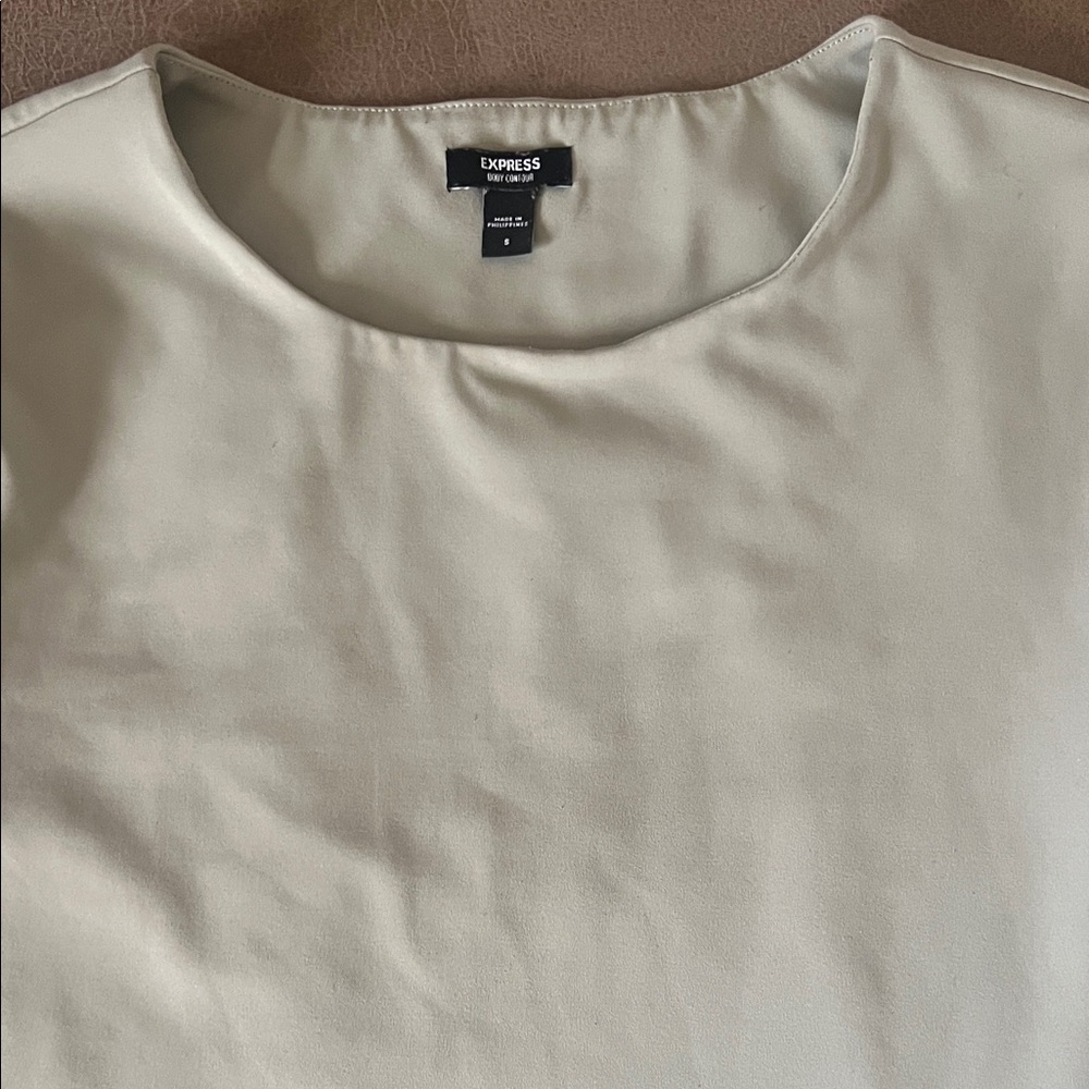 Express Soft Gray Blouse